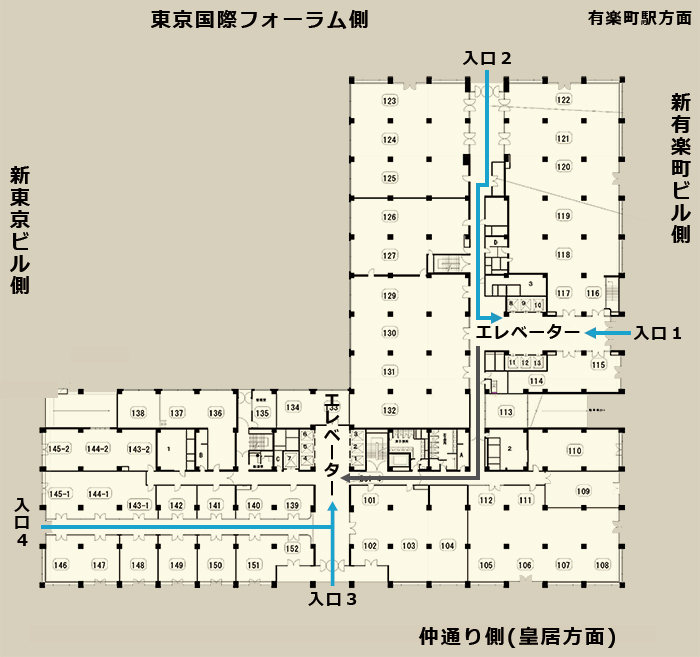 新国際ビル１階フロアマップ